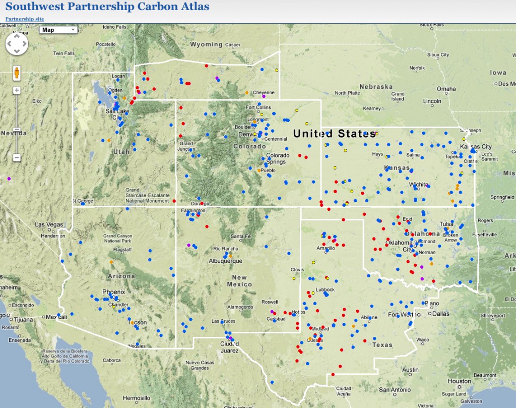 Point Sources of CO2 in SWP region